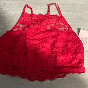 Large bralette in coral color, brand new